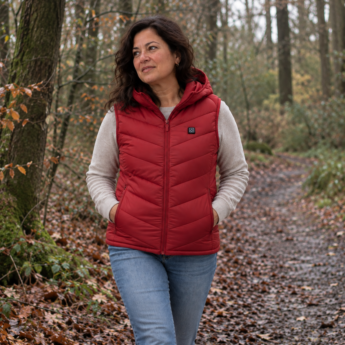 TERMVO Core · Verwarmde Bodywarmer met capuchon
