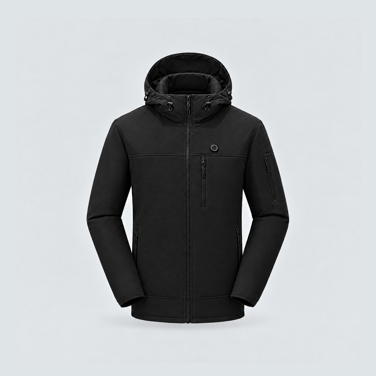 Verwarmde outdoorjas zwart