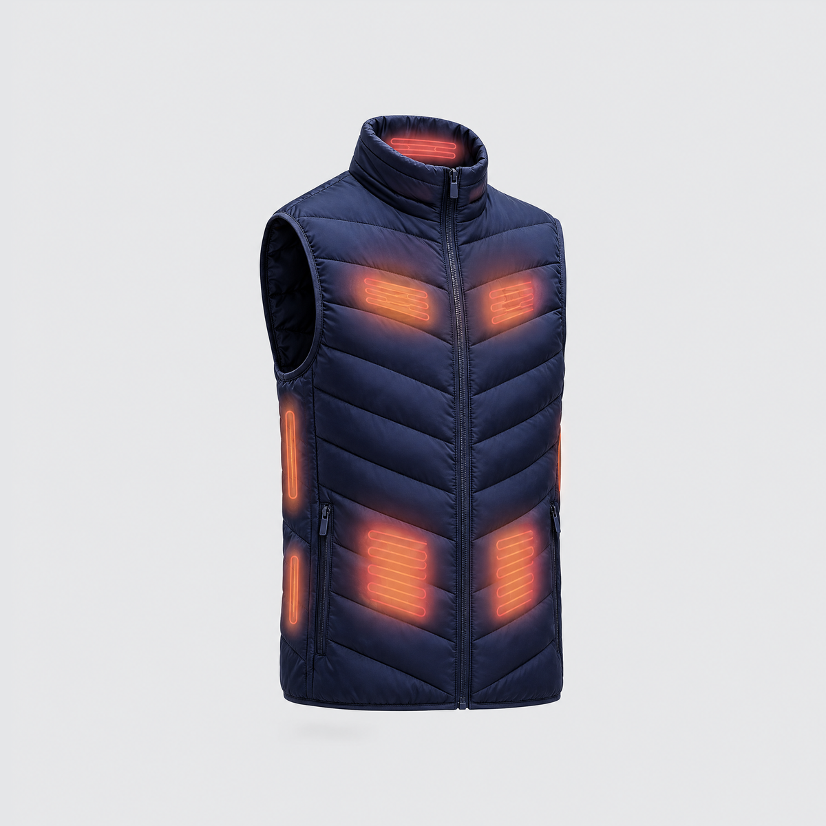 Verwarmingszones van de Bodywarmer