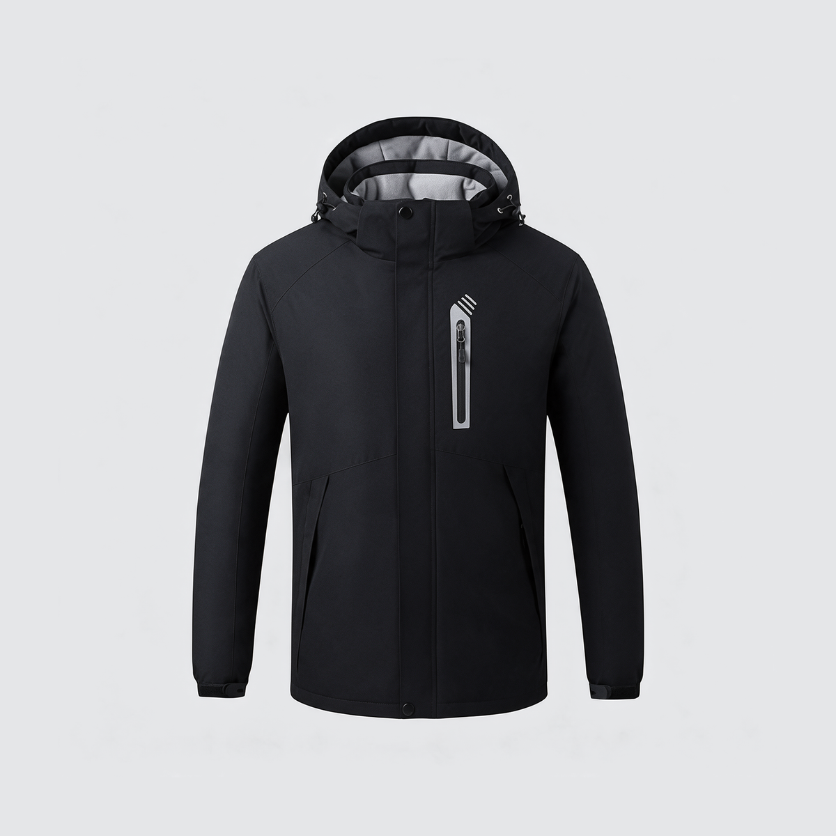 Verwarmde softshell jas zwart